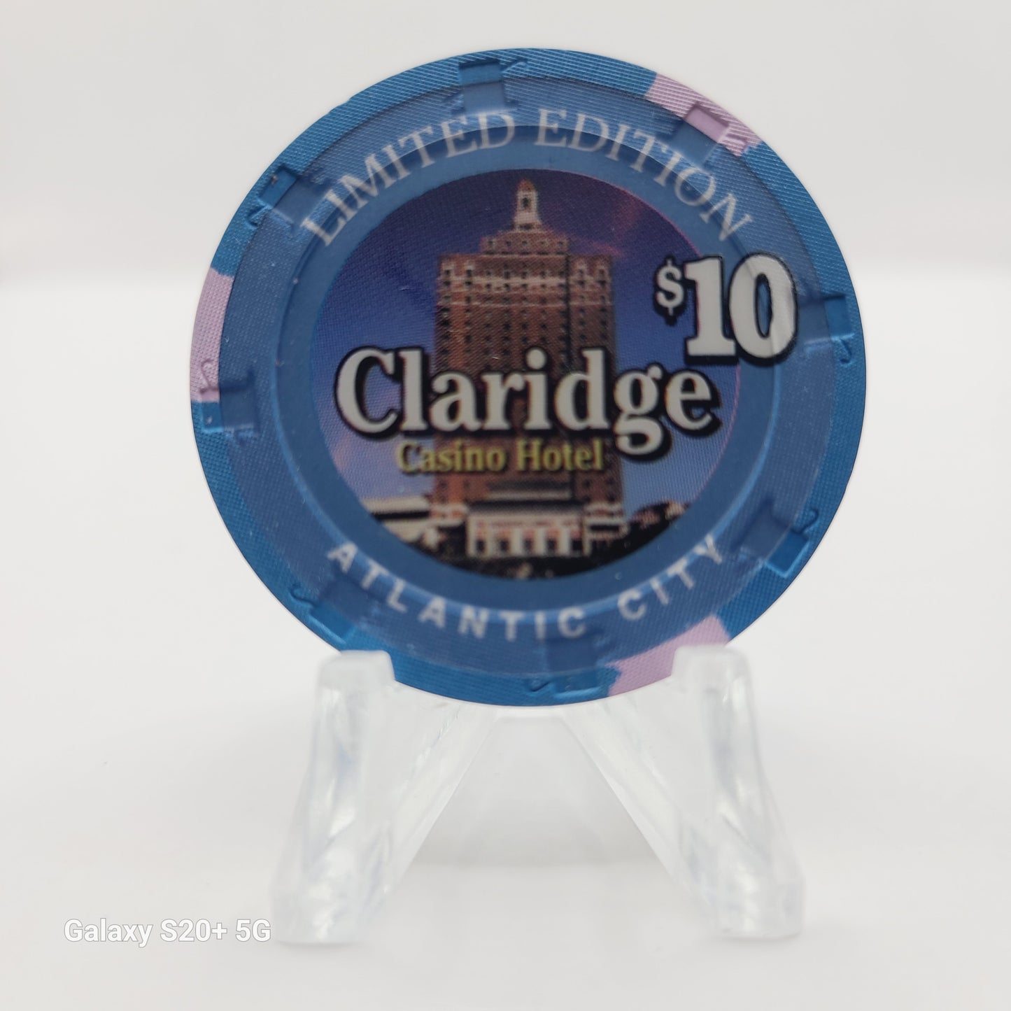 Claridge Casino Hotel Atlantic City New Jersey $10 Chip