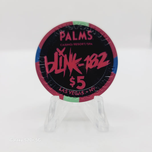 Palms Casino Resort Las Vegas Nevada 2018 "Blink-182" $5 Chip