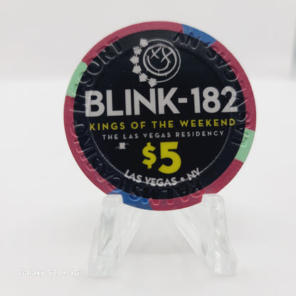 Palms Casino Resort Las Vegas Nevada 2018 "Blink-182" $5 Chip