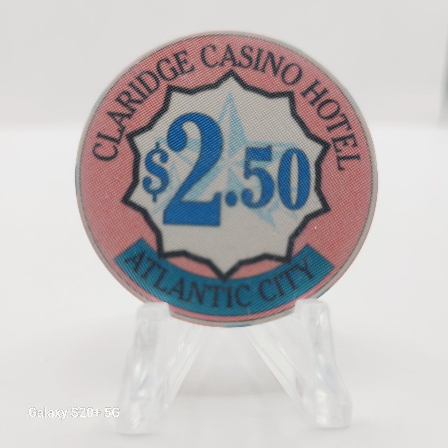 Claridge Hotel Casino Atlantic City New Jersey $2.50 Chip