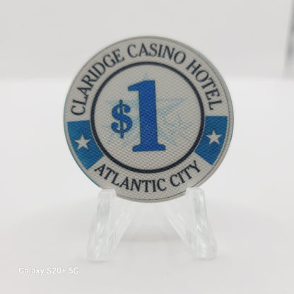 Claridge Casino Hotel Atlantic City New Jersey $1 Chip