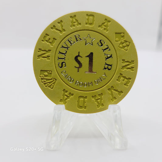 Silver Star Casino Las Vegas Nevada 1990's $1 Chip "Imitation"