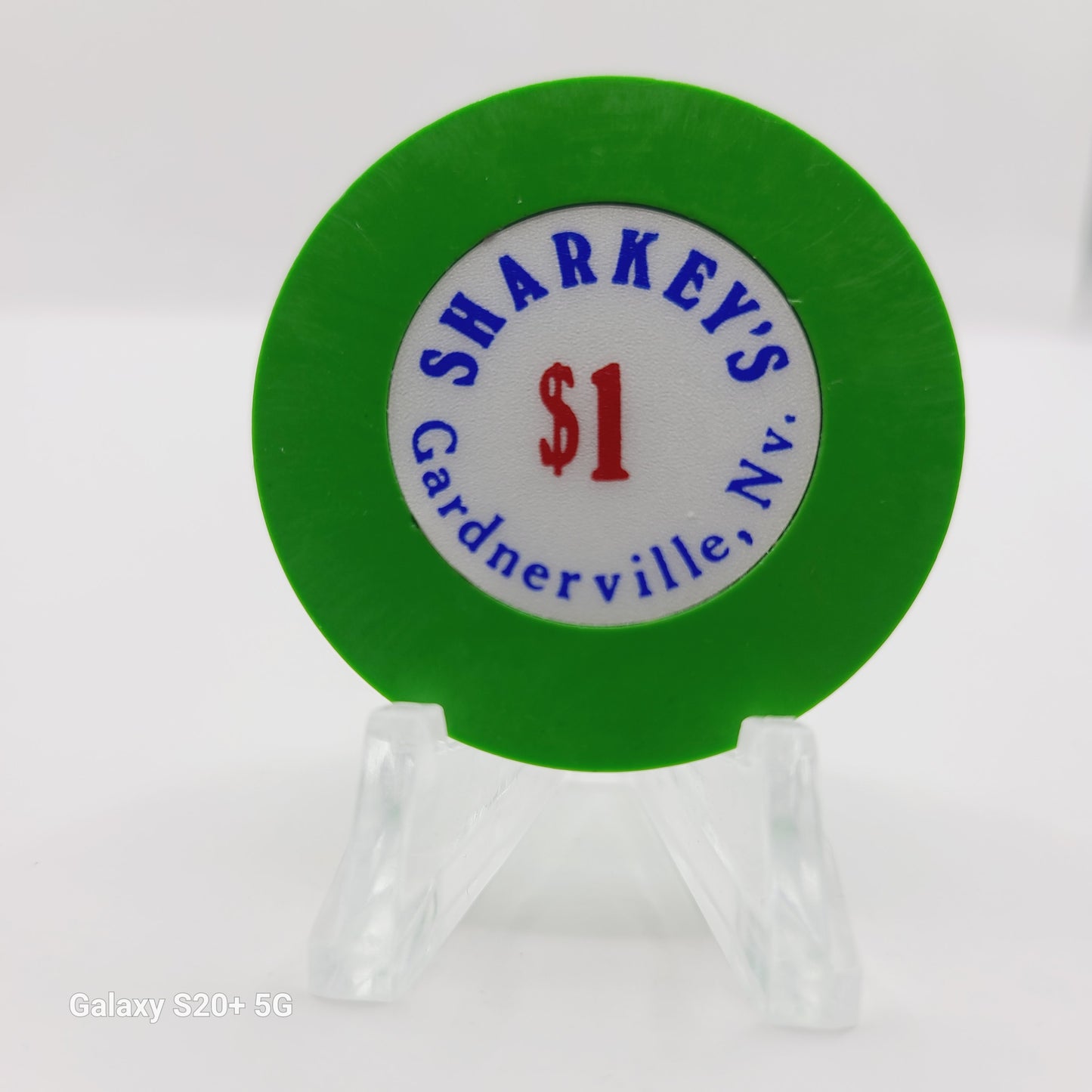 Sharkey's Casino Gardnerville Nevada 1991 $1 Chip N5528