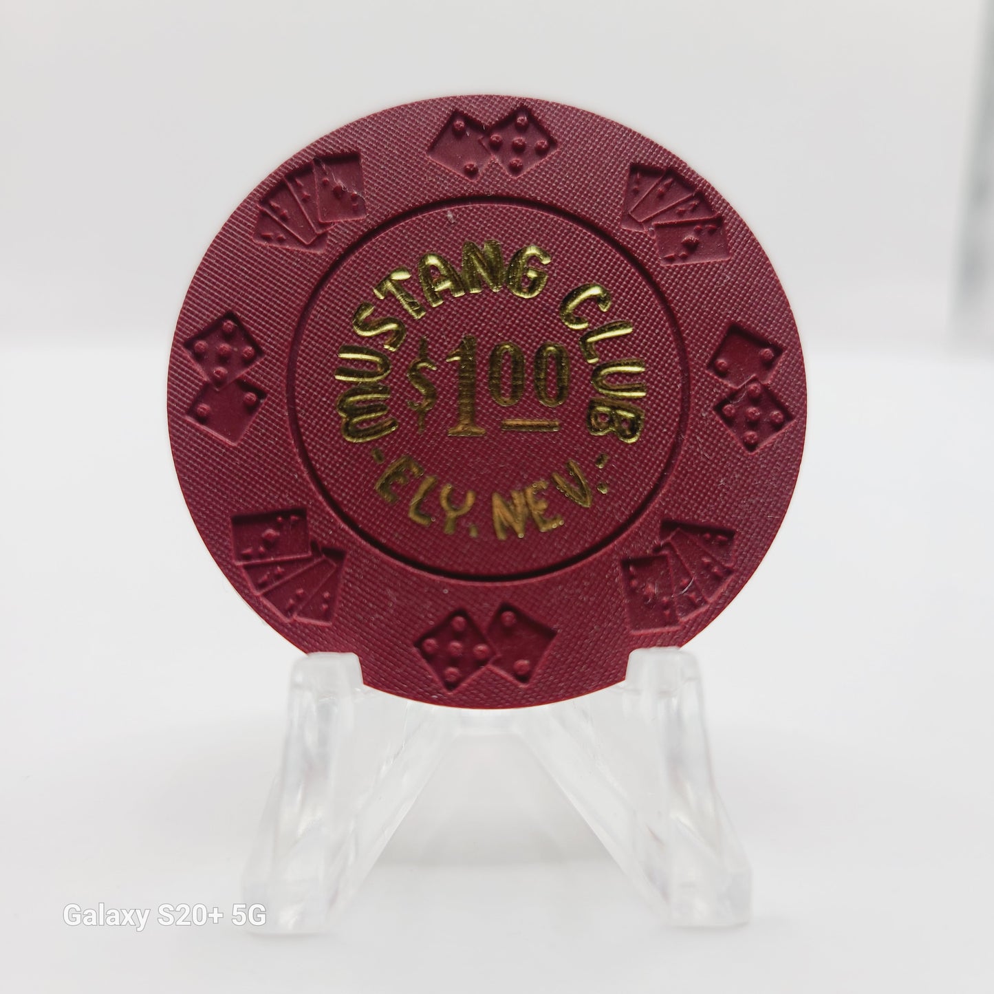 Mustang Club Ely Nevada 1990's $1 Chip "Imitation"