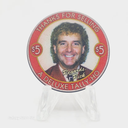 Tally-Ho "Gentlemen's Cabaret" Las Vegas Nevada 1990's $5 Chip V7716