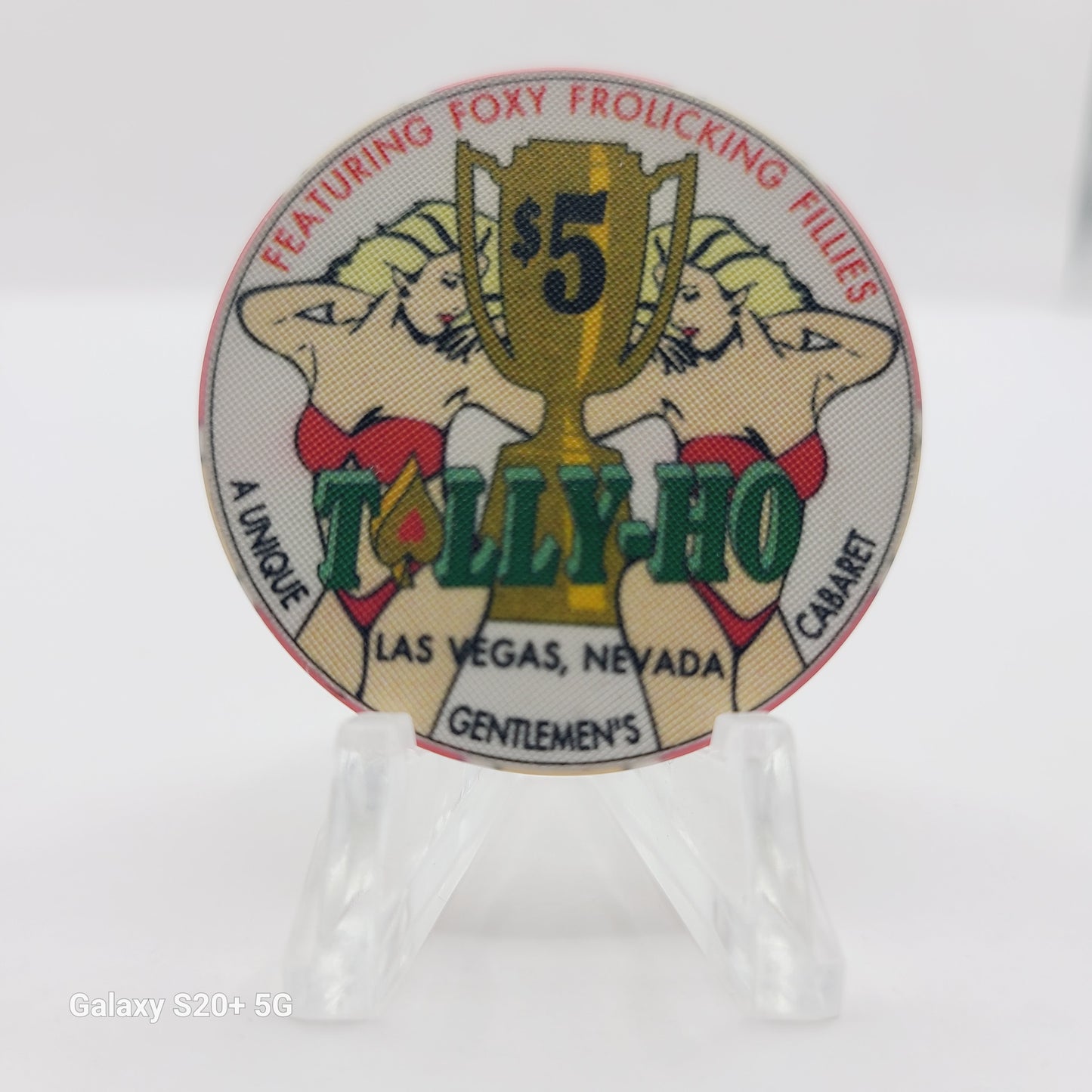 Tally-Ho "Gentlemen's Cabaret" Las Vegas Nevada 1994 $5 Chip N0671