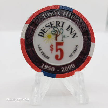 Desert Inn Hotel Casino Las Vegas Nevada 2000 "Anniversary 1950 Chip" $5 Chip V3958