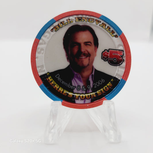 The Orleans Hotel Casino Las Vegas Nevada 2006 "Bill Engvall" $5 Chip E5800 LMT 2000