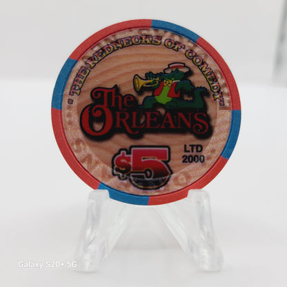 The Orleans Hotel Casino Las Vegas Nevada 2006 "Larry the Cable Guy" $5 Chip E5802 LMT 2000