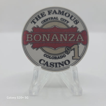 The Famous Bonanza Casino Central City Colorado 1992 $1 Chip