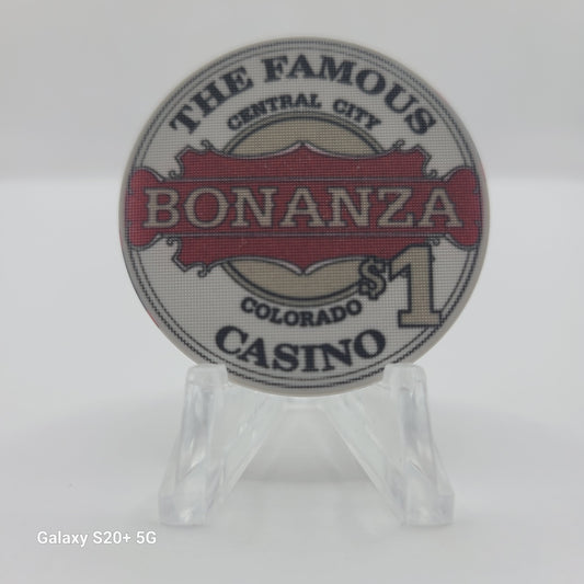The Famous Bonanza Casino Central City Colorado 1992 $1 Chip