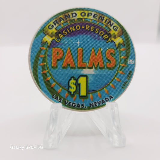 Palms Hotel Casino Las Vegas Nevada 2001 "Grand Opening" $1 Chip V9428