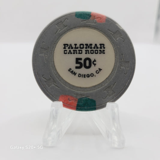 Palomar Card Room San Diego California $.50 Chip
