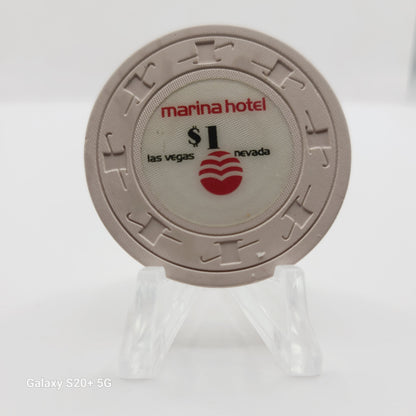Marina Hotel Casino Las Vegas Nevada 1988 $1 Chip N7166.L