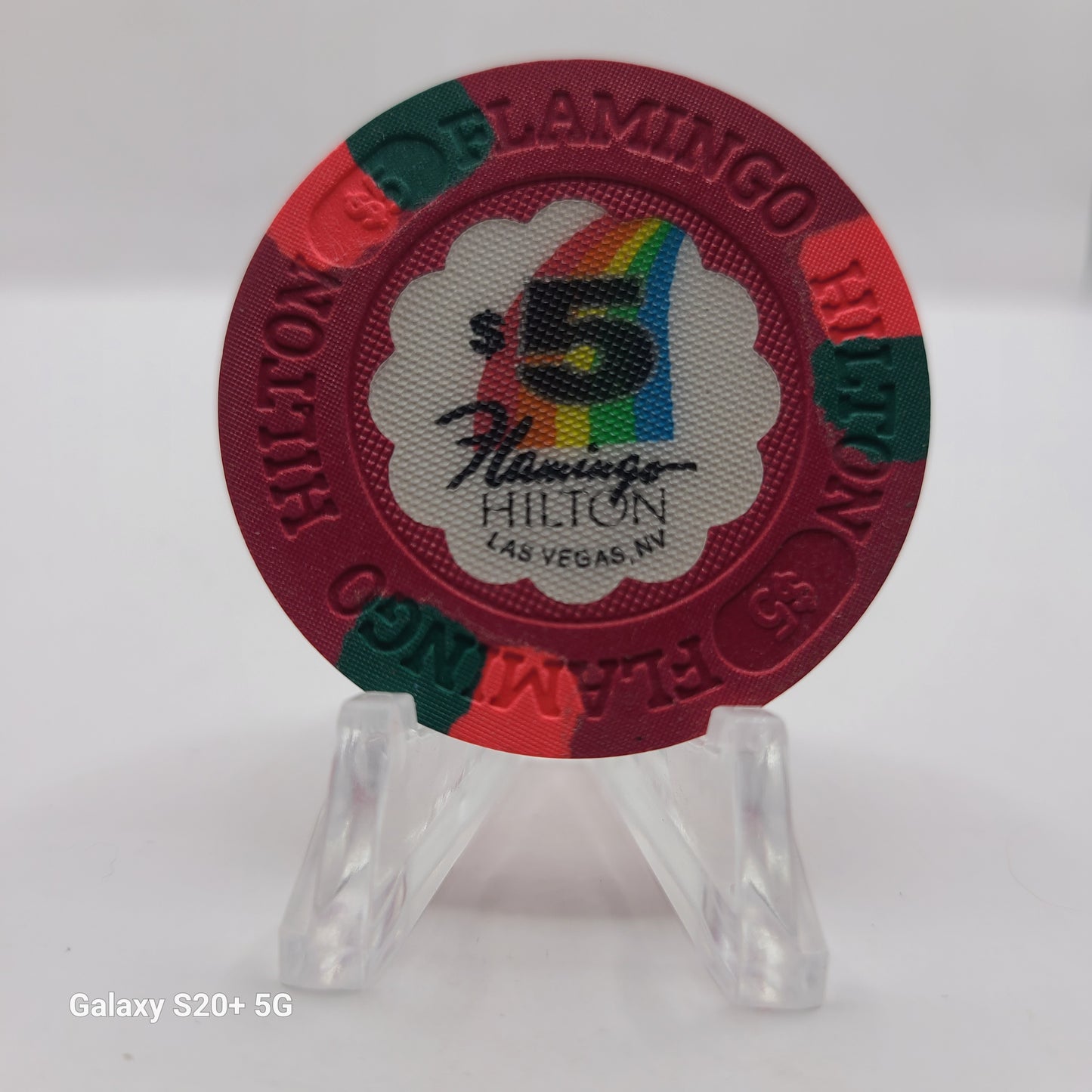 Flamingo Hilton Hotel Casino Las Vegas Nevada 1989 $5 Chip N1595