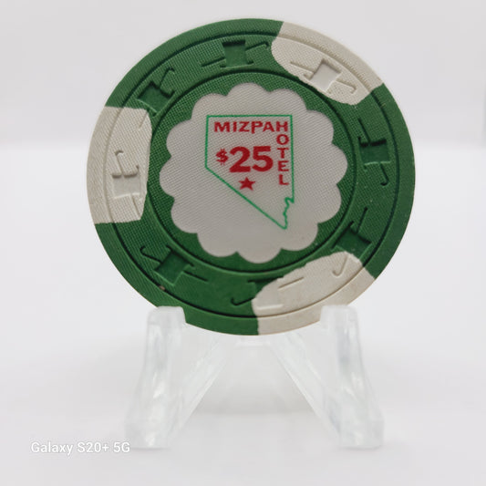 Mizpah Hotel Casino Tonopah Nevada 1976 $25 Chip N1566