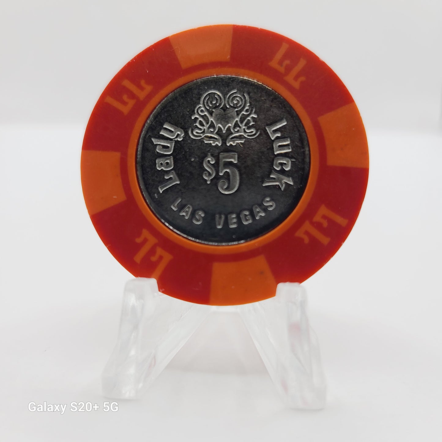 Lady Luck Hotel Casino Las Vegas Nevada 1980's $5 Chip  N1839