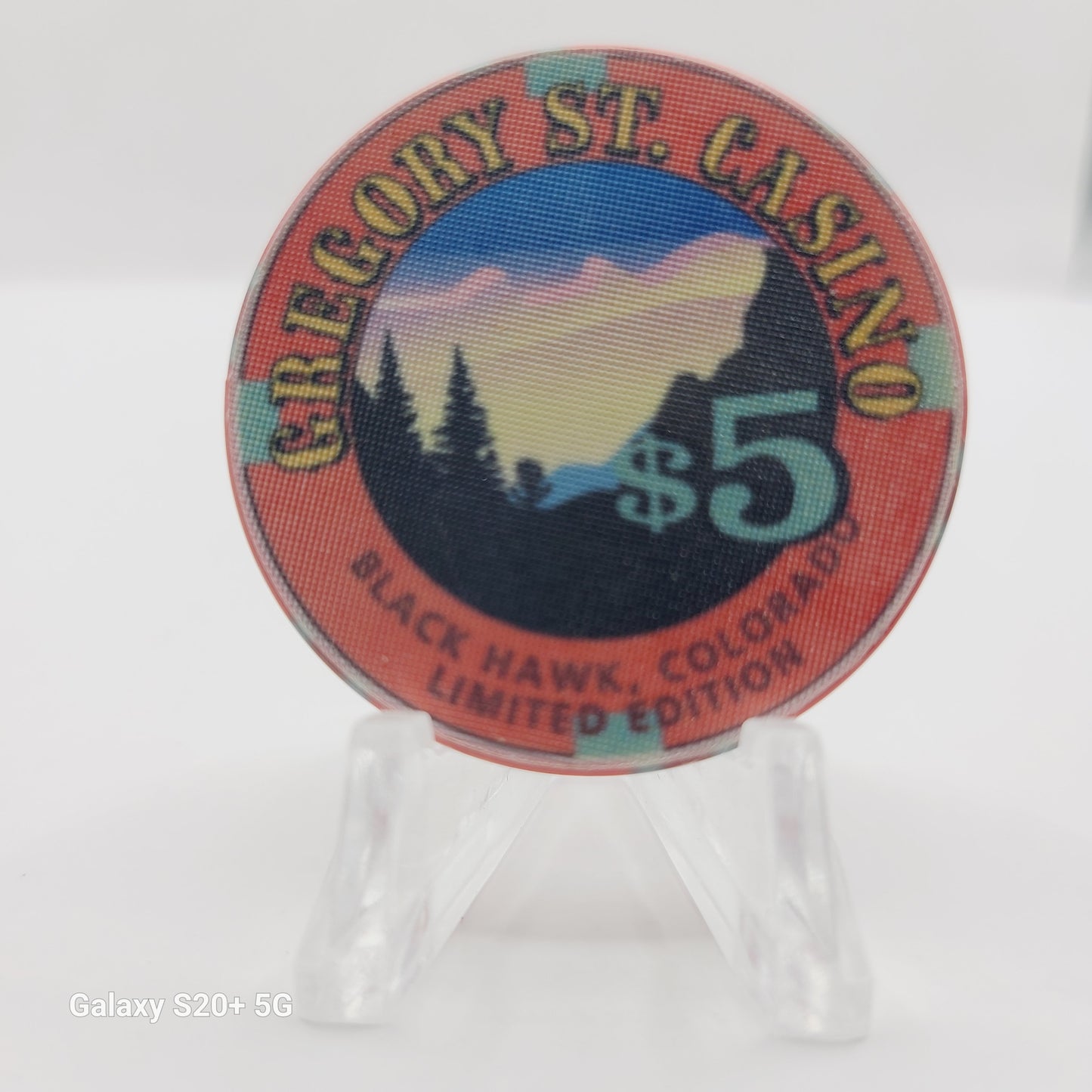 Gregory Street Casino Black Hawk Colorado 1995 $5 Casino Chip #667 of 750