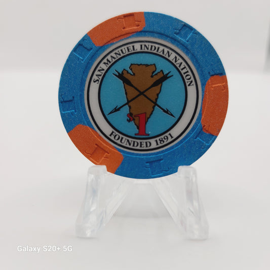 San Manuel Indian Bingo & Casino Highland California $1 Chip