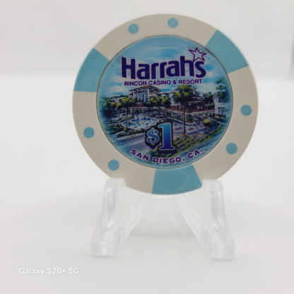 Harrah's Rincon Casino & Resort Valley Center California $1 Casino Chip