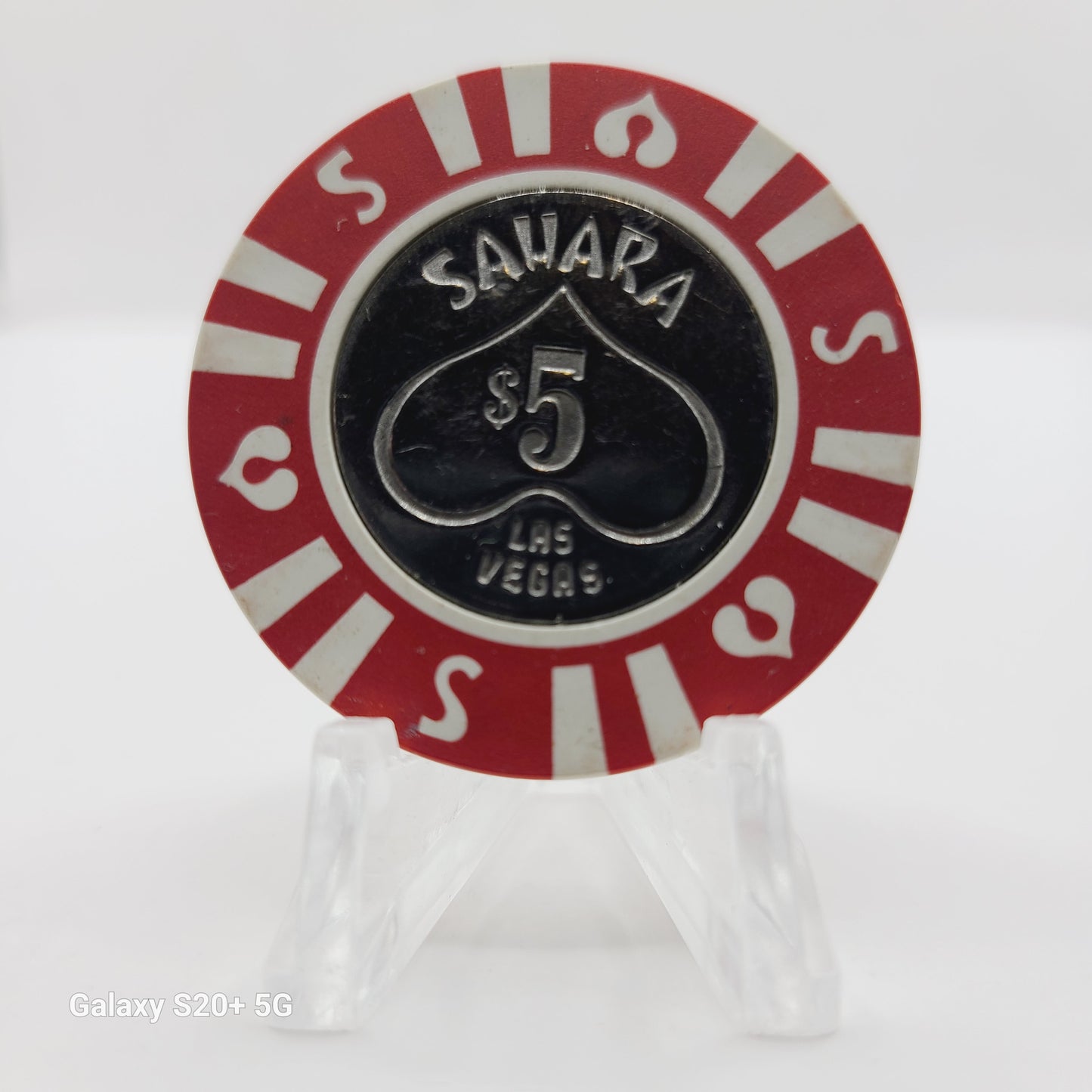 Sahara Hotel Casino Las Vegas Nevada 1970's $5 Chip  N2092.S