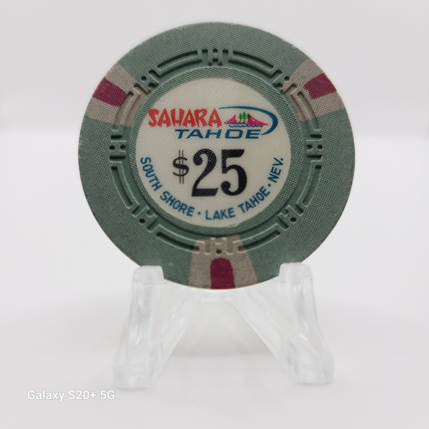 Sahara Tahoe Casino Lake Tahoe Nevada 1965 $25 Casino Chip  N5515