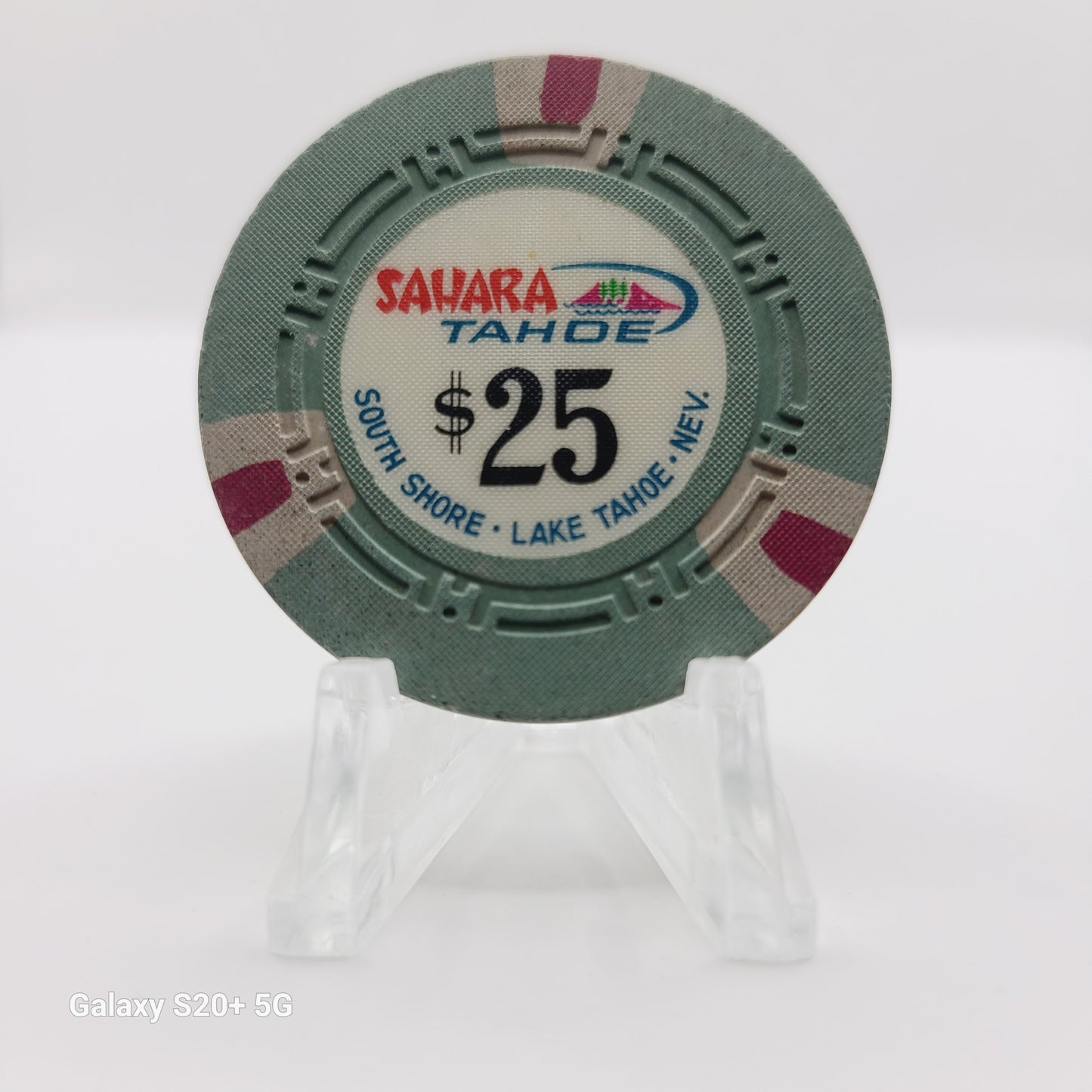 Sahara Tahoe Casino Lake Tahoe Nevada 1965 $25 Casino Chip  N5515