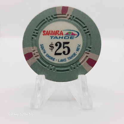 Sahara Tahoe Casino Lake Tahoe Nevada 1965 $25 Casino Chip  N5515