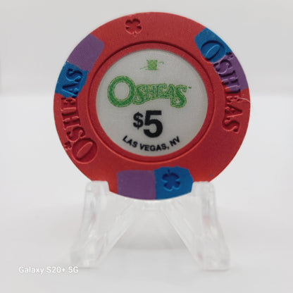 O'Sheas Casino Las Vegas Nevada 2011 $5 Chip D0136
