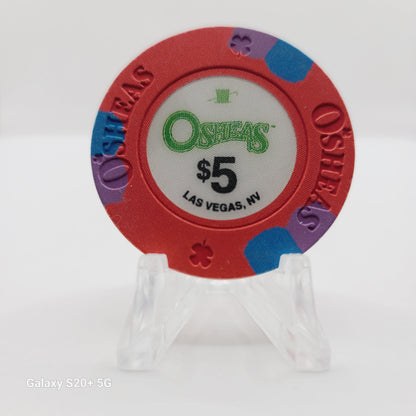 O'Sheas Casino Las Vegas Nevada 2011 $5 Chip D0136