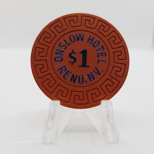 Onslow Hotel Casino Reno Nevada 1978 $1 Chip  N5738