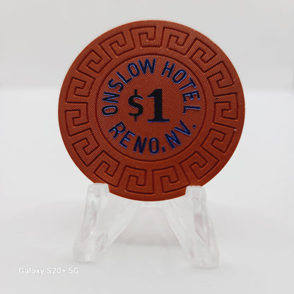 Onslow Hotel Casino Reno Nevada 1978 $1 Chip  N5738