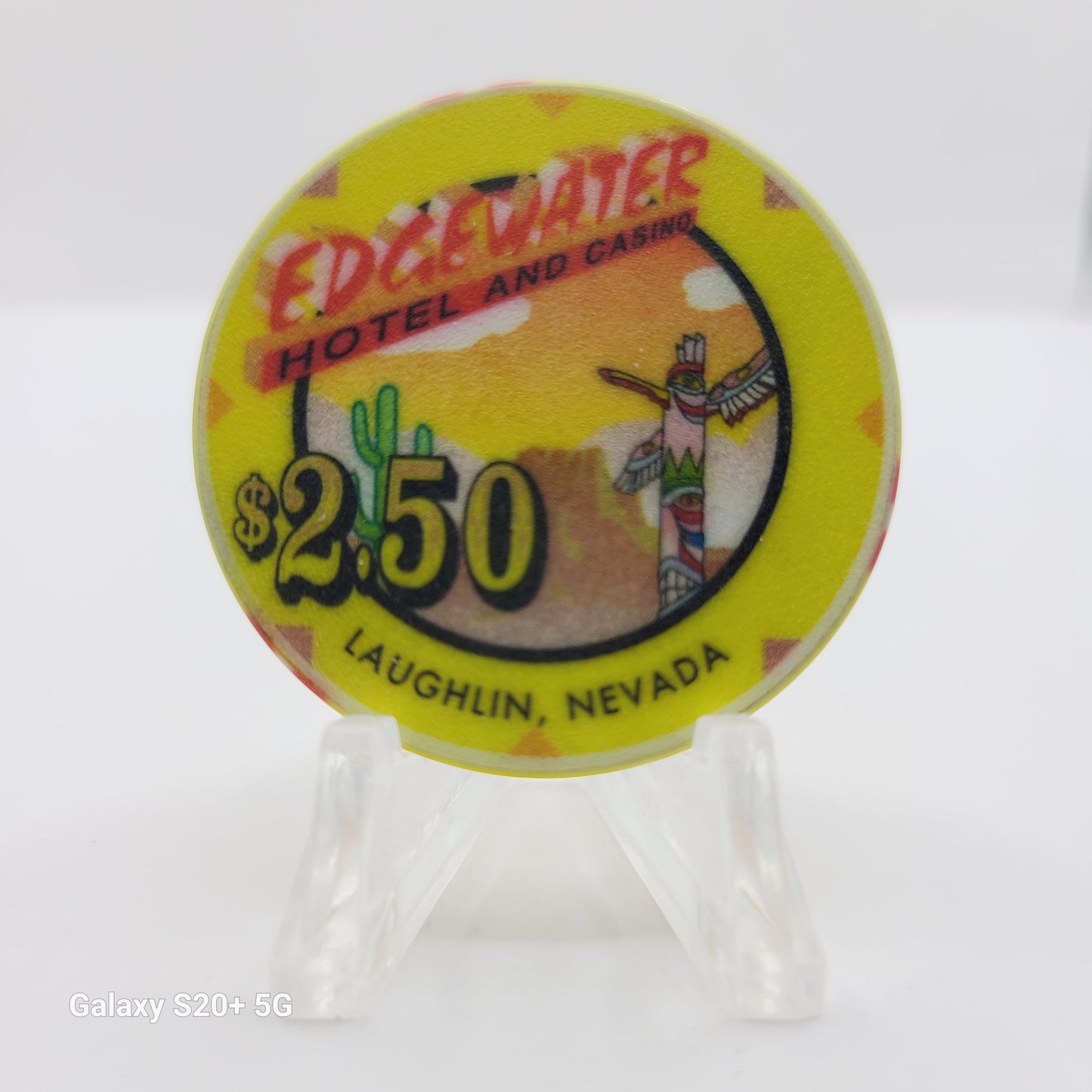 Edgewater Hotel Casino Laughlin Nevada 1998 $2.50 Chip N9574