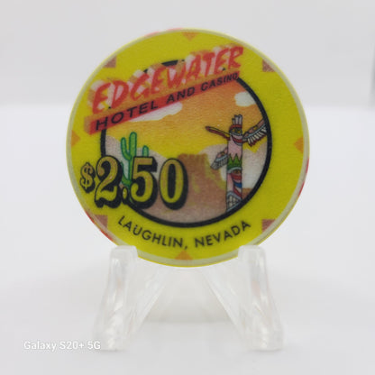 Edgewater Hotel Casino Laughlin Nevada 1998 $2.50 Chip N9574