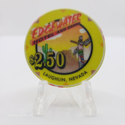 Edgewater Hotel Casino Laughlin Nevada 1998 $2.50 Chip N9574