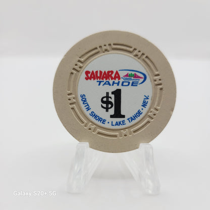Sahara Tahoe Hotel Casino Lake Tahoe Nevada 1979 $1 Chip N5519.1 "Cream"