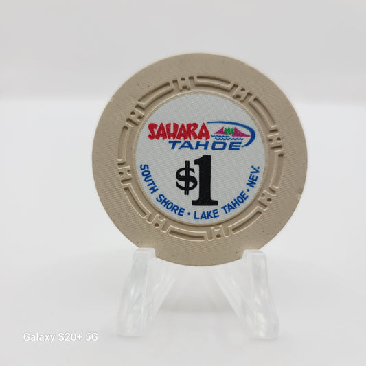 Sahara Tahoe Hotel Casino Lake Tahoe Nevada 1979 $1 Chip N5519.1 "Cream"
