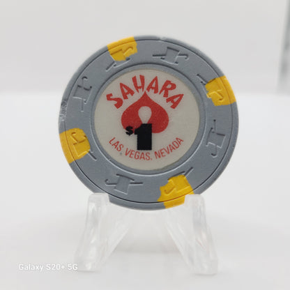 Sahara Hotel Casino Las Vegas Nevada 1986 $1 Casino Chip N7805