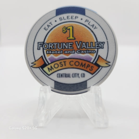 Fortune Valley Hotel & Casino Central City Colorado 2009 $1 Casino Chip
