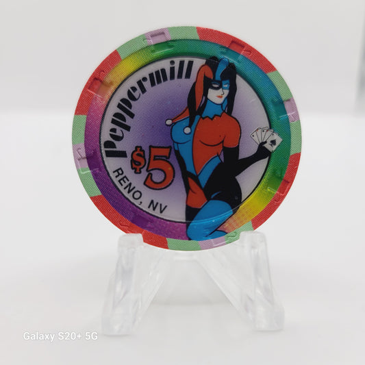 Peppermill Hotel Casino Reno Nevada 1995 $5 Casino Chip N1143