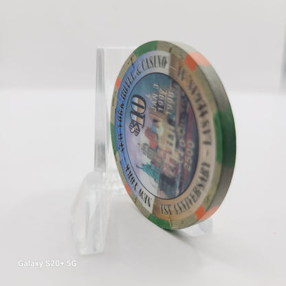 New York New York Hotel Casino Las Vegas Nevada 1998 "First Anniversary" $10 Casino Chip V1190