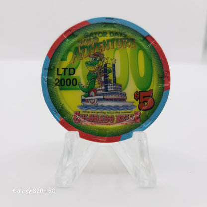 Colorado Belle Hotel Casino Laughlin Nevada 2000 "Gator Days Wild Adventure" Casino Chip E3915 LTD 2000