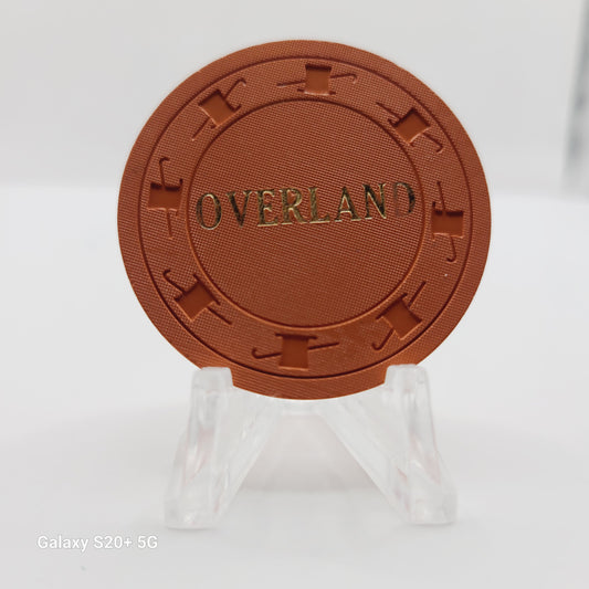 Overland Hotel Casino Pioche Nevada 1965 $1 Casino Chip N5416