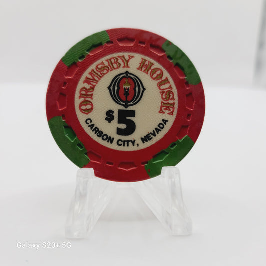 Ormsby House Hotel Casino Carson City Nevada 1972 $5 Casino Chip N5414