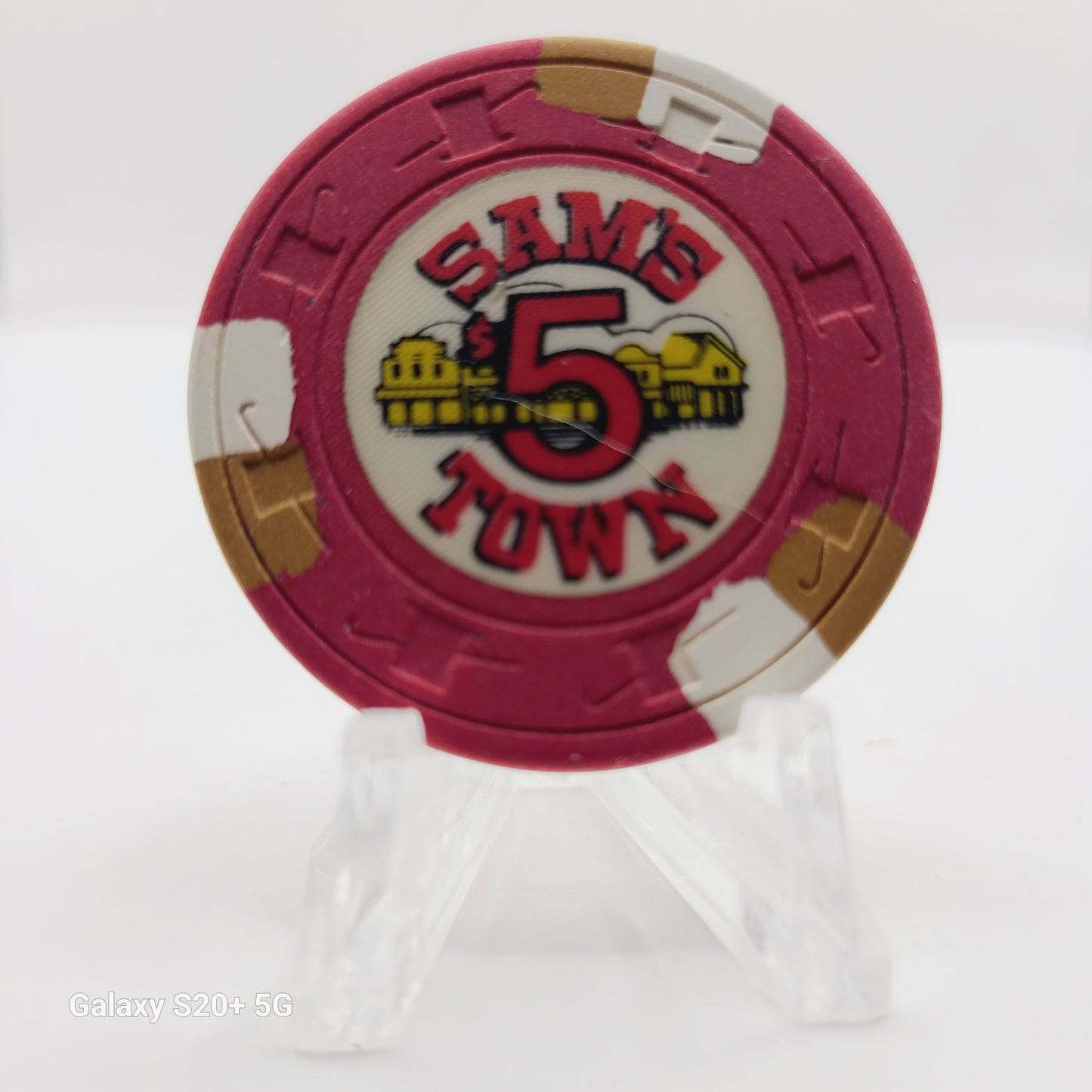 Sam's Town Hotel Casino Las Vegas Nevada 1979 $5 Casino Chip N7817