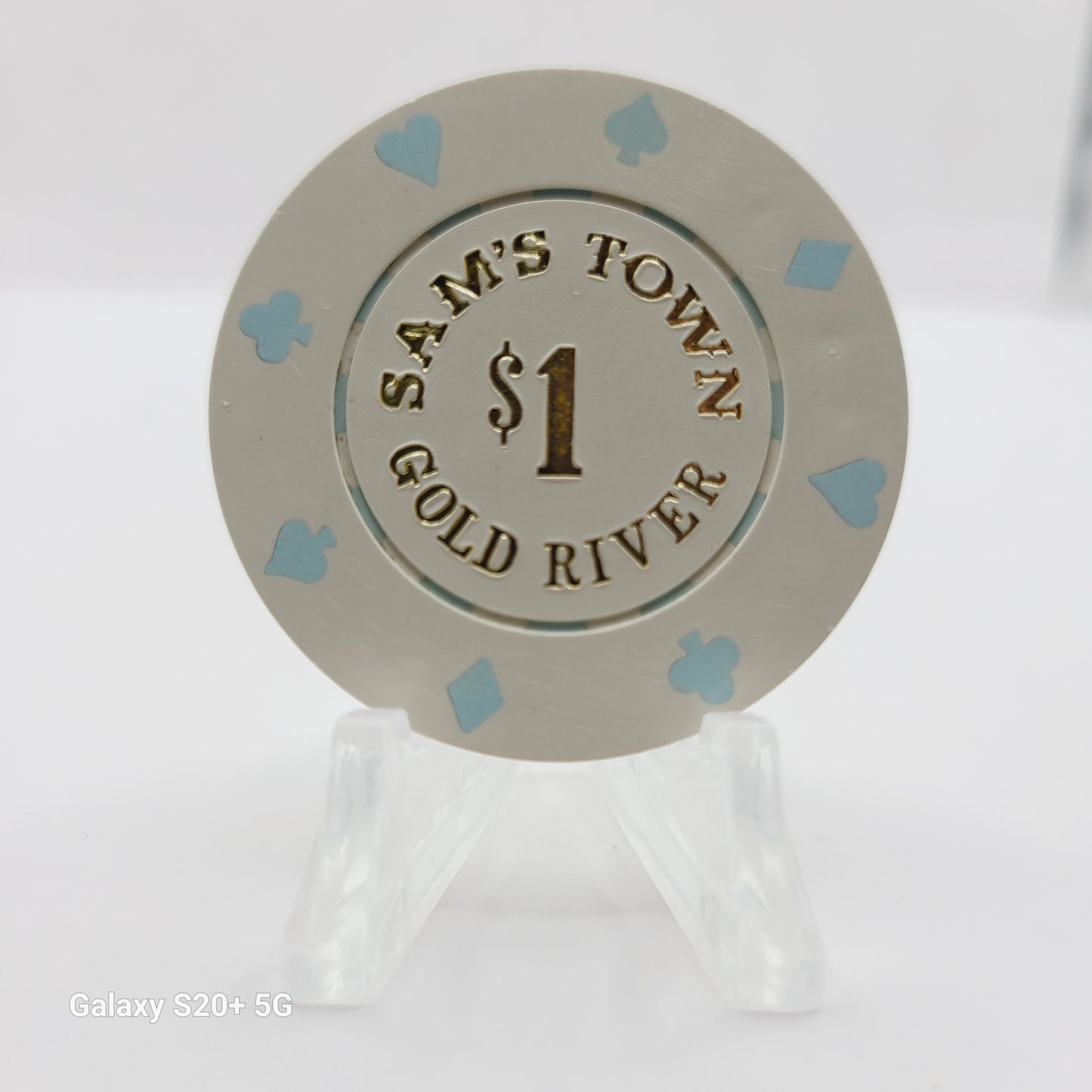 Sam's Town Gold River Casino Hotel Laughlin Nevada 1984 $1 Casino Chip N6268