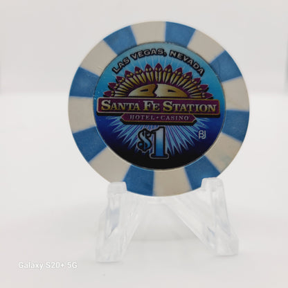 Santa Fe Station Hotel Casino Las Vegas Nevada 2000 $1 Casino Chip V7593