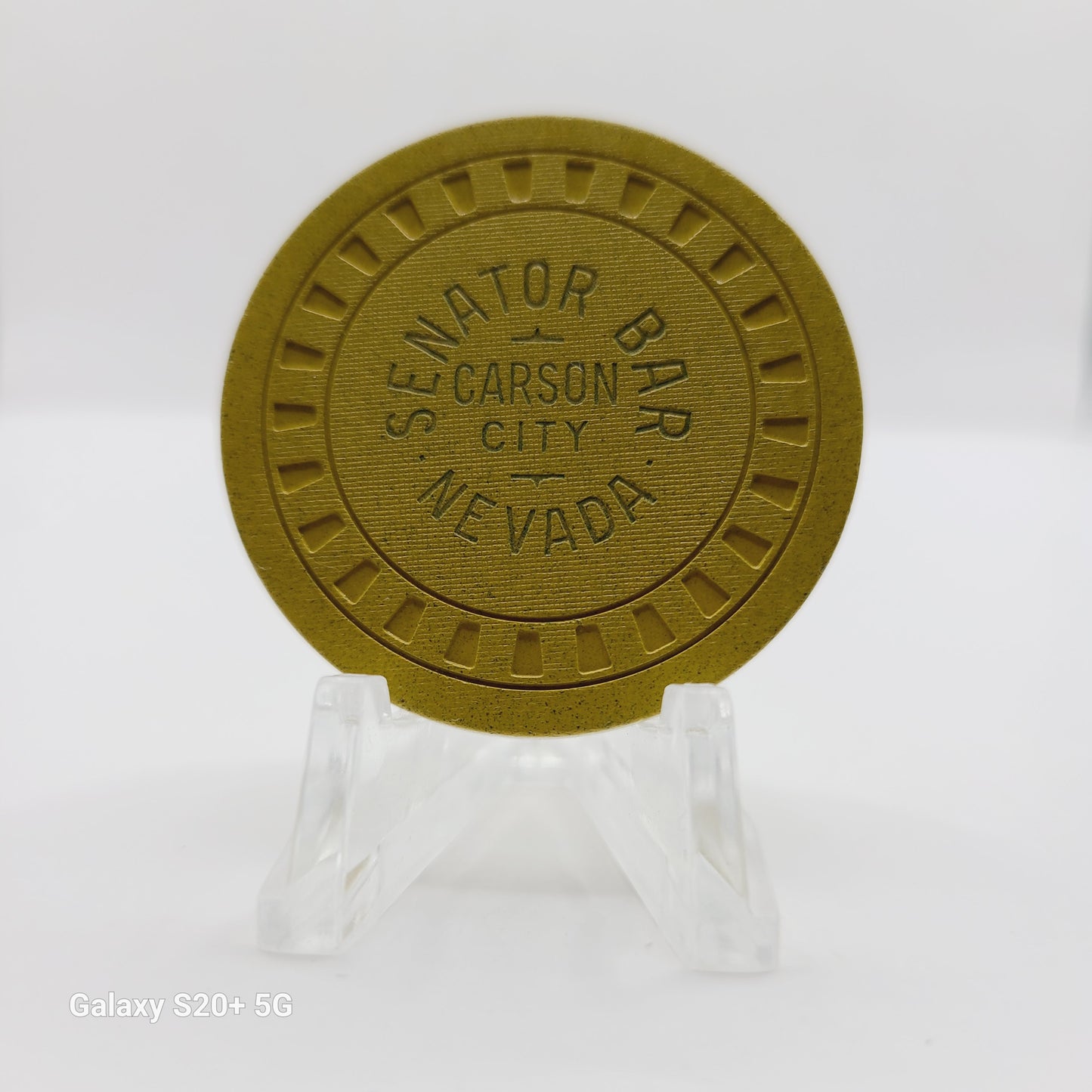 Senator Bar Casino Carson City Nevada 1953 $5 Casino Chip N4888