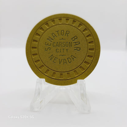 Senator Bar Casino Carson City Nevada 1953 $5 Casino Chip N4888