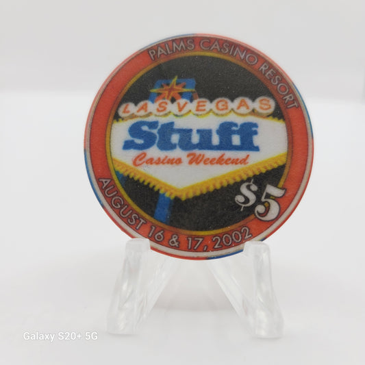 Palms Resort Casino Las Vegas Nevada 2002 "Stuff Casino Weekend"Casino Chip E1974 Limited 2000